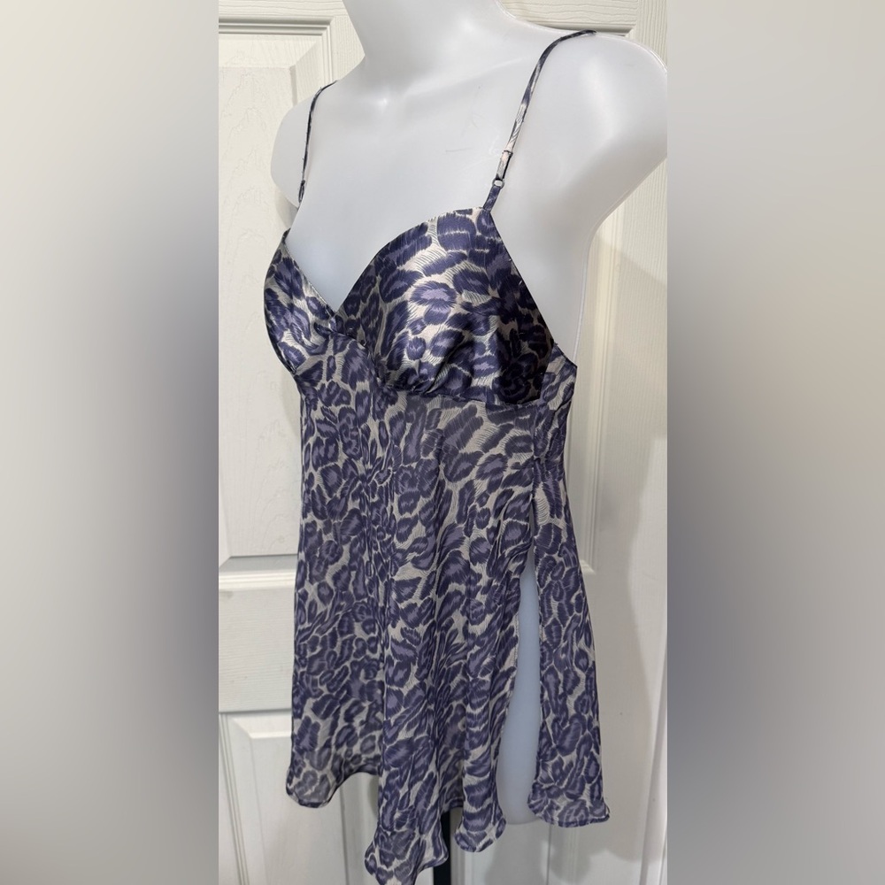 Victoria's Secret Purple Leopard Print Chemise